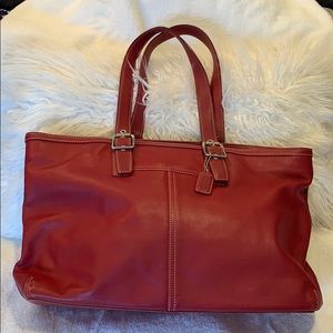 Large leather Coach bag